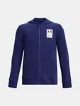 Tmavomodrá chlapčenská mikina Under Armour UA Rival Terry FZ Hoodie
