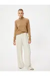 Koton Turtleneck Knitwear Sweater Long Sleeve Soft Textured