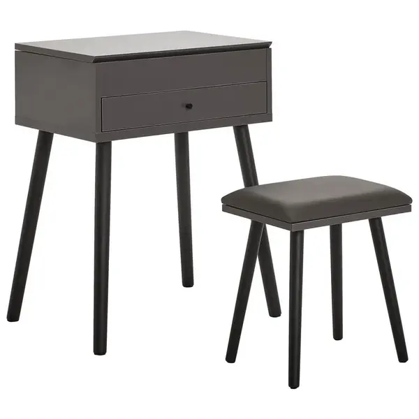 MID.YOU TOALETNÍ STOLEK, šedá, černá, bílá, 60/82/42 cm