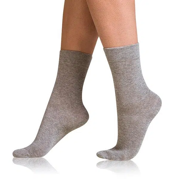 Bellinda
COTTON COMFORT SOCKS - Dámske bavlnené ponožky s pohodlným lemom - sivý melír