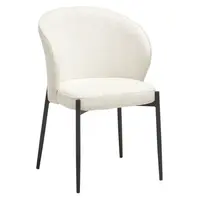 Livetastic ŽIDLE S PODRUČKAMI, železo, buklé, bílá