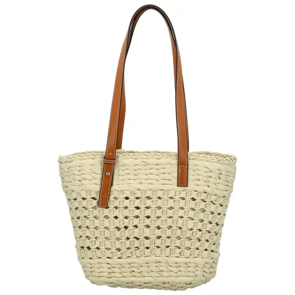 Dámska kabelka na rameno krémová - Firenze Orchidea