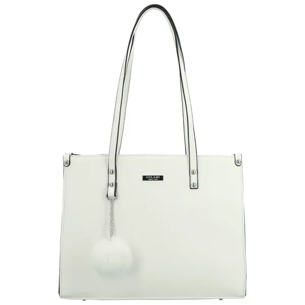 Dámska kabelka na rameno biela - Delami Sabin