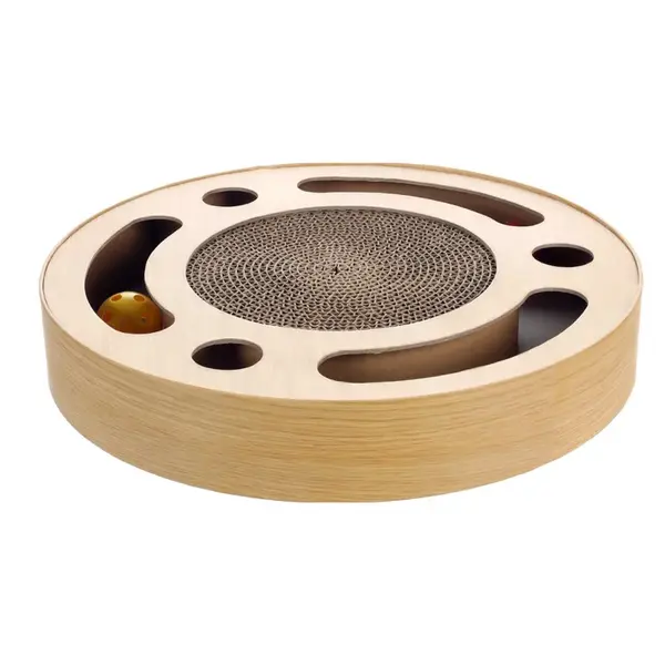 Škrabacie bludisko pre mačky s catnipom Flamingo