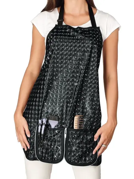 Kadernícka zástera na farbenie a strihanie Sibel Compact - čierna (5963842-02) + darček zadarmo