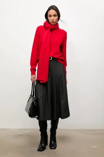 Svetr z merino vlny se šálou Answear.LAB