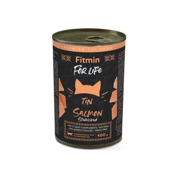 Fitmin Cat For Life konzerva Sterilized Salmon 400 g | P58064