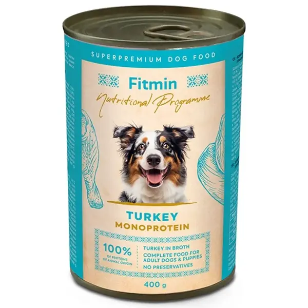 Fitmin Dog NP konzerva krůtí 400 g