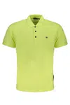 NAPAPIJRI YELLOW MEN&#39;S SHORT SLEEVED T-SHIRT