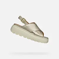 Gold women's sandals Geox Spherica EC4.1 S - Women's