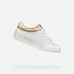 White women's sneakers Geox Myria - Women's