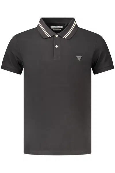 GUESS JEANS POLO SHORT SLEEVE MEN BLACK