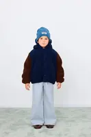 Dětská bunda Tinycottons COLOR BLOCK POLAR SHERPA HOODIE