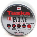 Taska evolve shurelink náväzcová šnúrka s poťahom green 20m-nosnosť 35 lb