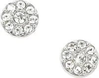 Fossil Náušnice kôstky s kryštálmi JF00828040