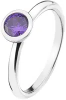 Hot Diamonds Strieborný prsteň Emozioni scintilla Violet Spirituality ER021 54 mm