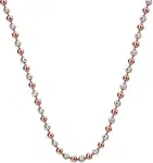 Hot Diamonds Strieborná retiazka Emozioni Silver and Rose Gold Bead 45 CH019