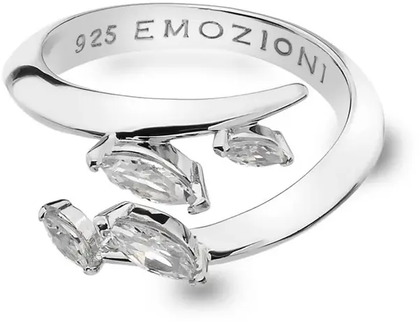 Hot Diamonds Strieborný prsteň Hot Diamonds Emozioni sa zirkónmi ER023 54 mm