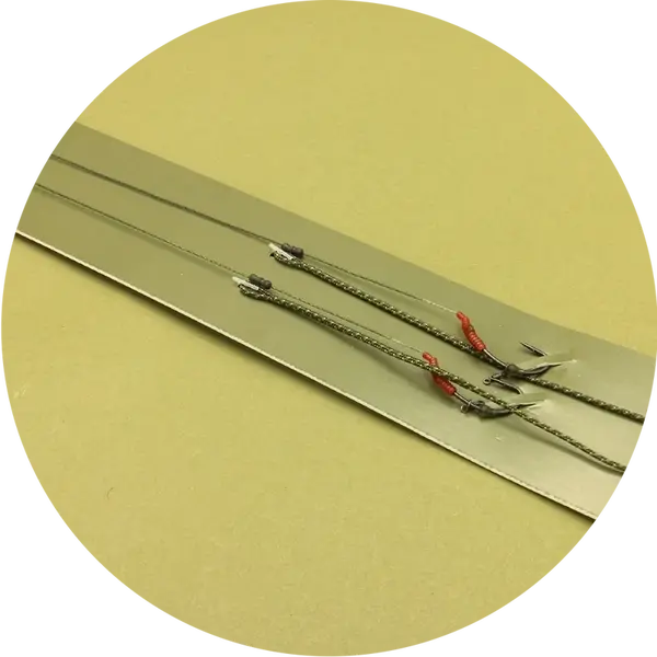 One more cast hotové náväzce meta terminal tackle all-in-1 rig coated braid lead clip 2 ks - veľkosť 6