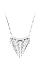 Troli Moderné oceľový náhrdelník s ozdobou Chains Silver