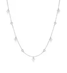 Tamaris Štýlový oceľový náhrdelník so zirkónmi TJ-0001-N-45