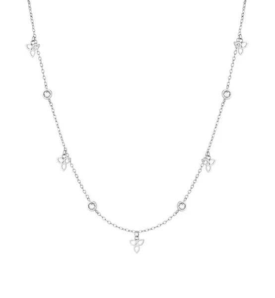 Tamaris Štýlový oceľový náhrdelník so zirkónmi TJ-0001-N-45