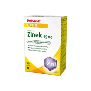 Walmark Zinek 15 mg,  organický zinek 90 tablet