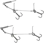 Savage gear náväzec 1x7 titanium corkscrew stinger-nosnosť 23 kg /veľ.háčika 1/0