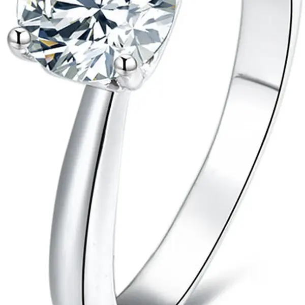 Beneto Strieborný prsteň s kryštálmi AGG200 56 mm