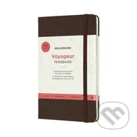 Moleskine - zápisník Voyageur hnedý (malý, plátený poťah)