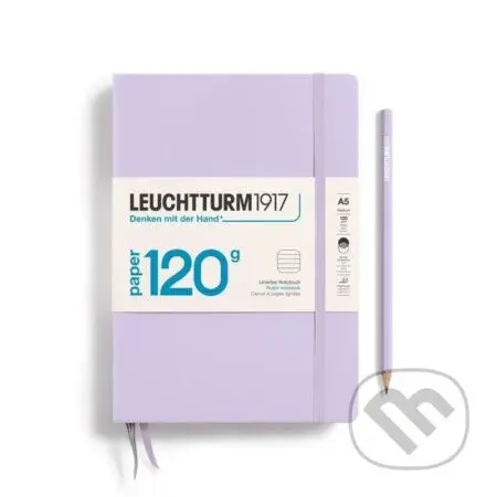 Leuchtturm1917 Zápisník 120G Lilac Medium A5 linkovaný