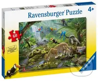 Obdivovatelé deštného pralesa - puzzle z kategorie 15 - 60 dílků