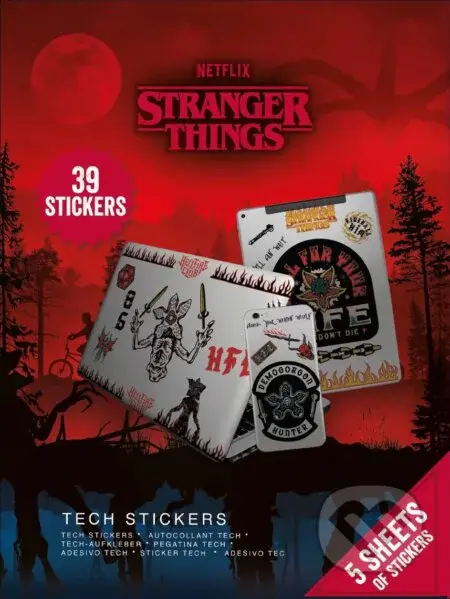 Sada samolepiek Stranger Things - Upside Down Battle (39 ks)