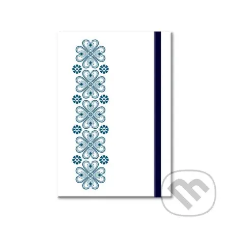 Notes Ornament (linajkovaný, s elastickým zatváraním)