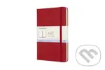 Moleskine - skicár červený (čistý, malý, tvrdá väzba)