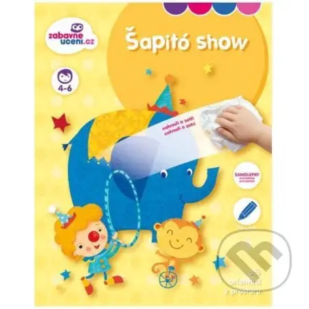 Zábavné učení Stíratelný sešit se samolepkami - Šapitó show - kniha z kategorie Mateřská škola a předškoláci