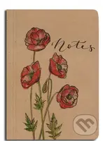 Notes linkovaný A6 kraft Vlčí máky
