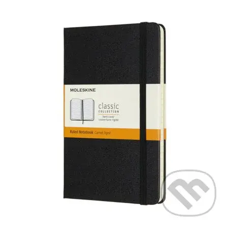 Moleskine - čierny zápisník (malý, linajkovaný)
