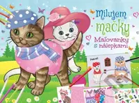Milujem mačky (Maľovanky s nálepkami) - kniha z kategorie Omalovánky