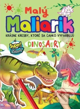 Malý maliarik - Dinosaury - kniha z kategorie Omalovánky, vystřihovánky, papír