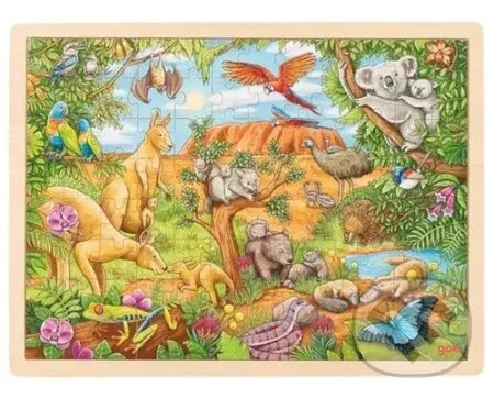 Australská zvířata (Dřevěné puzzle) - puzzle z kategorie Maxi dílky