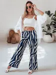 Dámské široké kalhoty ZEBRAVIBE