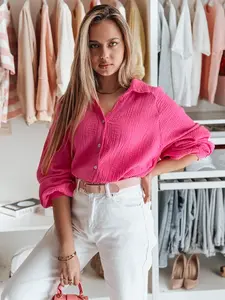 Dámská oversize mušelínová halenka MUSLINEA