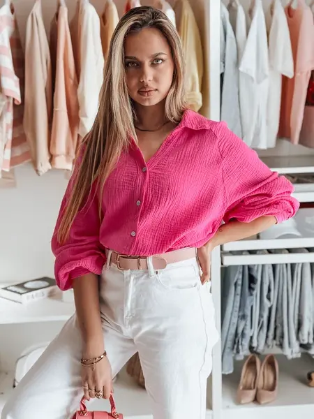 Dámská oversize mušelínová halenka MUSLINEA