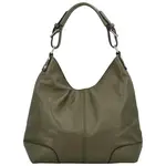 Dámska kožená kabelka khaki - ItalY Inpelle Two