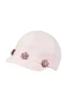 Dětská bavlněná kšiltovka Jamiks LUCIE růžová barva, s aplikací
