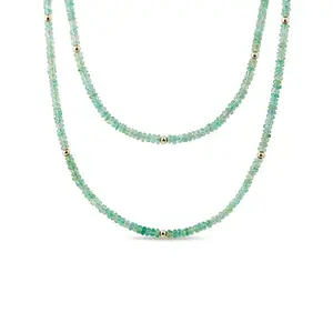 Smaragdový náhrdelník ve zlatě KLENOTA