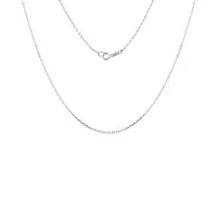 Řetízek ankr 28 v délce 42 cm z bílého zlata KLENOTA