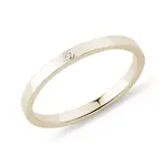 Prsteň zo žltého zlata s diamantom KLENOTA