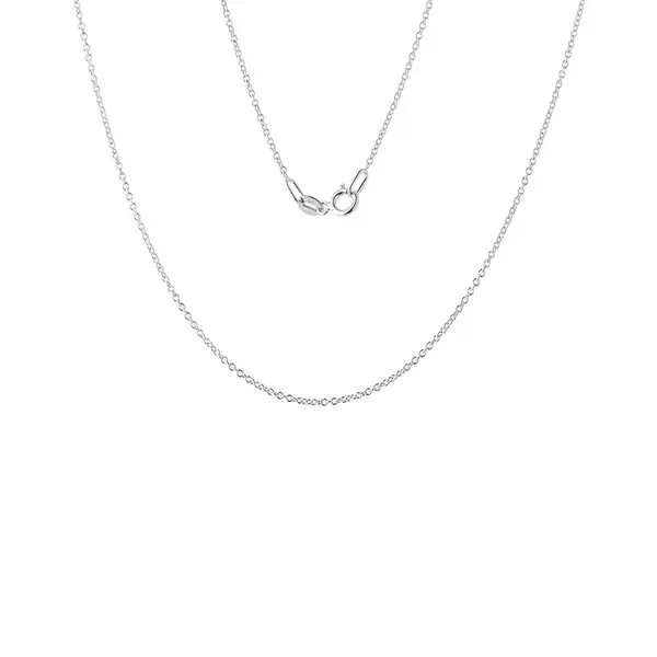 Jemná dámska retiazka 45 cm z bieleho zlata KLENOTA